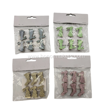 6PCS Bunny Wooden Clip
